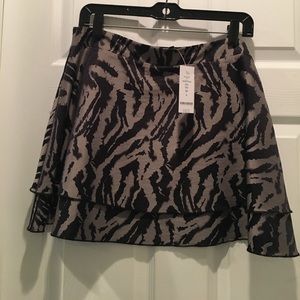 Bebe Animal Print Skirt