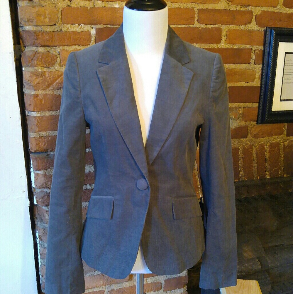 H&M Gray Corduroy Blazer