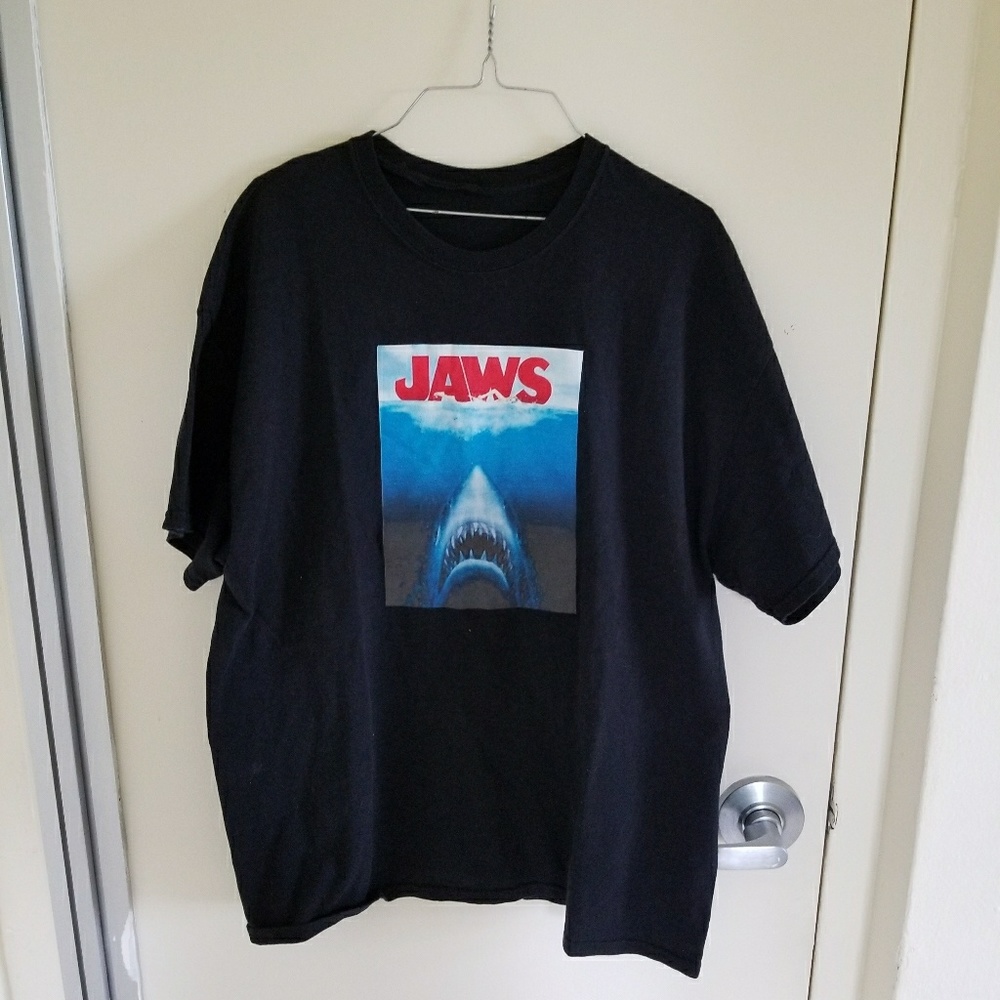Vintage Jaws T Shirt Size Black XL NO TAGS