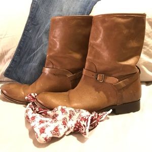 FRYE midi boots.