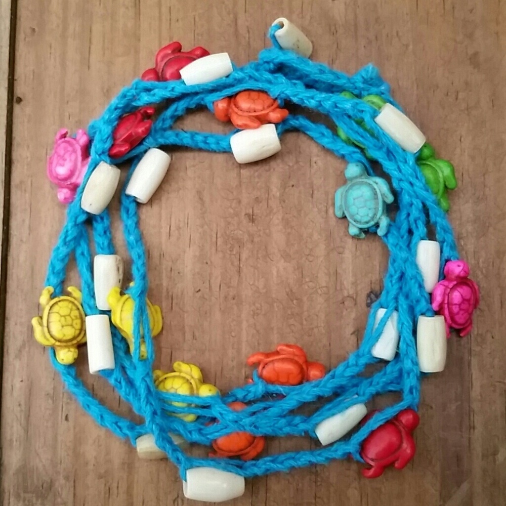 Gypsy Wrap Braclet with turtles