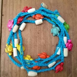 Gypsy Wrap Braclet with turtles