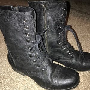Madden Girl/ Steve Madden Combat Boots