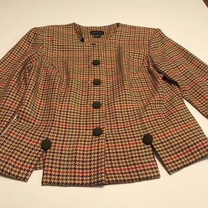 Vintage Women's hounds tooth blazer size 8