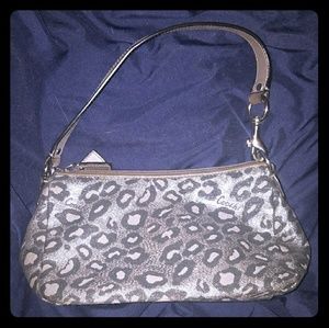 Coach Metallic Leopard Print Purse