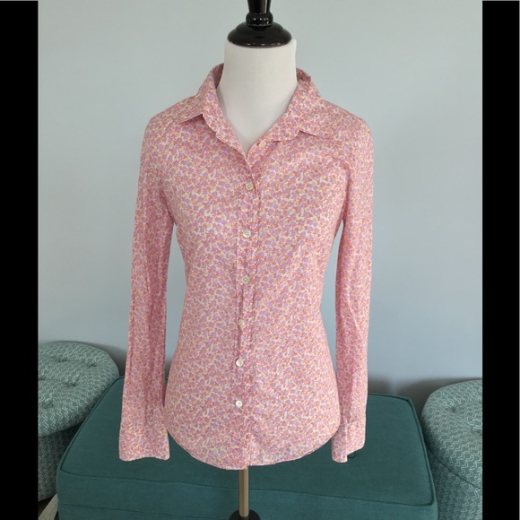 J. Crew Tops - J. Crew The Perfect Shirt size 4. Floral print