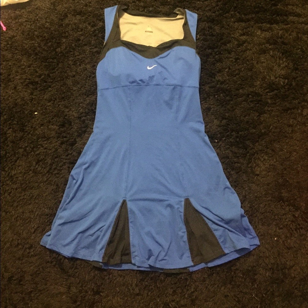 Nike tennis dress blue and black