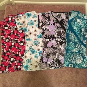 4 Nurse Mates/Med Couture scrub tops