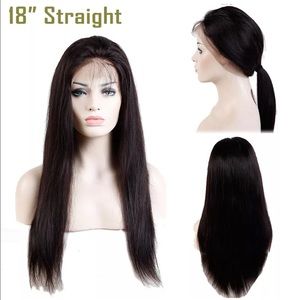 360 lace frontal Brazilian human hair wig straight