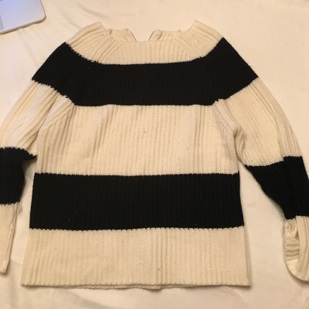 Black and white sweater