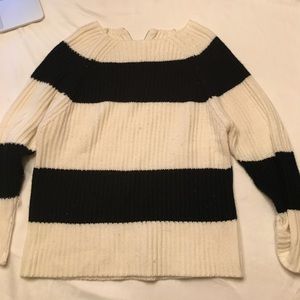 Black and white sweater