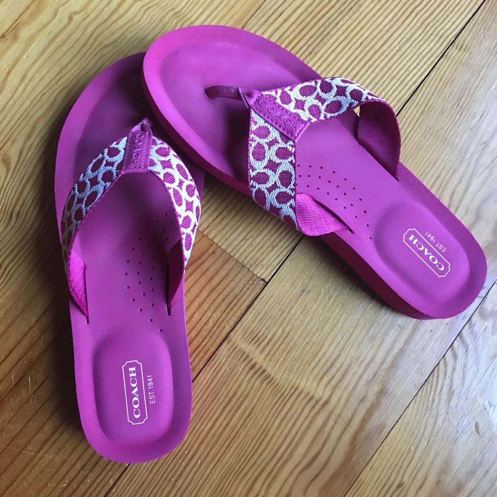 Coach Flip Flops