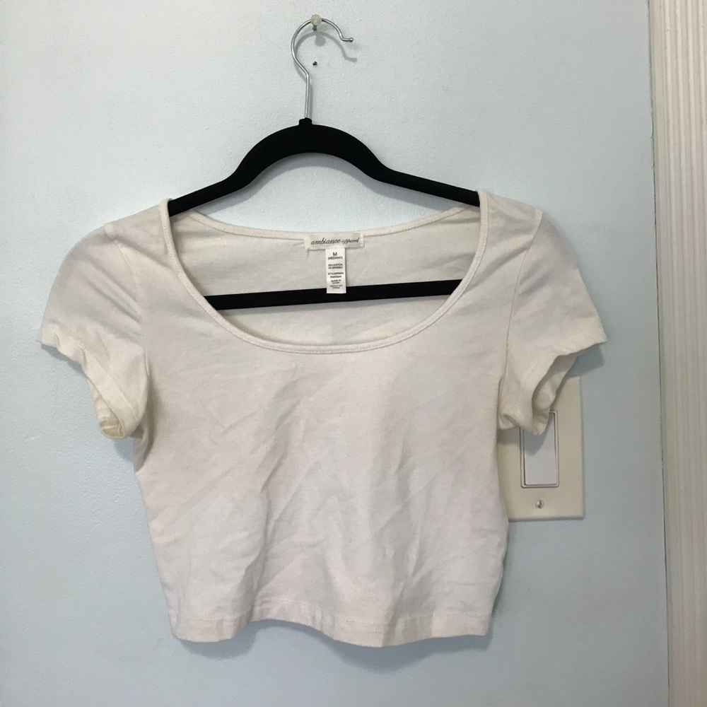 White crop top