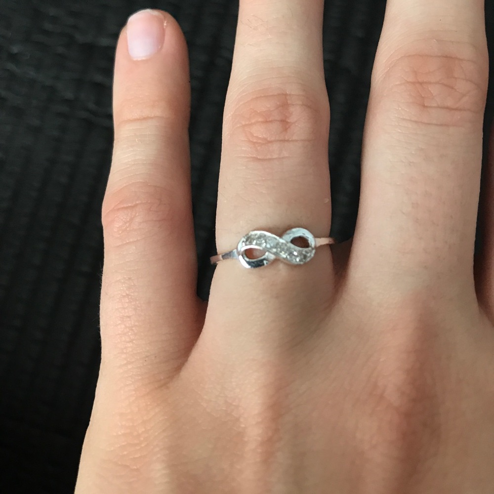 sterling silver infinity ring