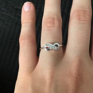 sterling silver infinity ring