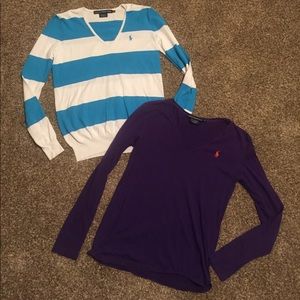 Two long sleeve Ralph Lauren shirts