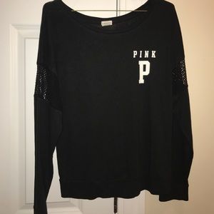 Victoria's Secret PINK Long Sleeve Tee w Netting