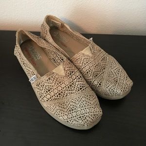 Bobs by Skechers Women's Glittered knit Shoes 7.5