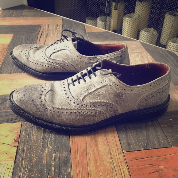 allen edmonds grey shoes
