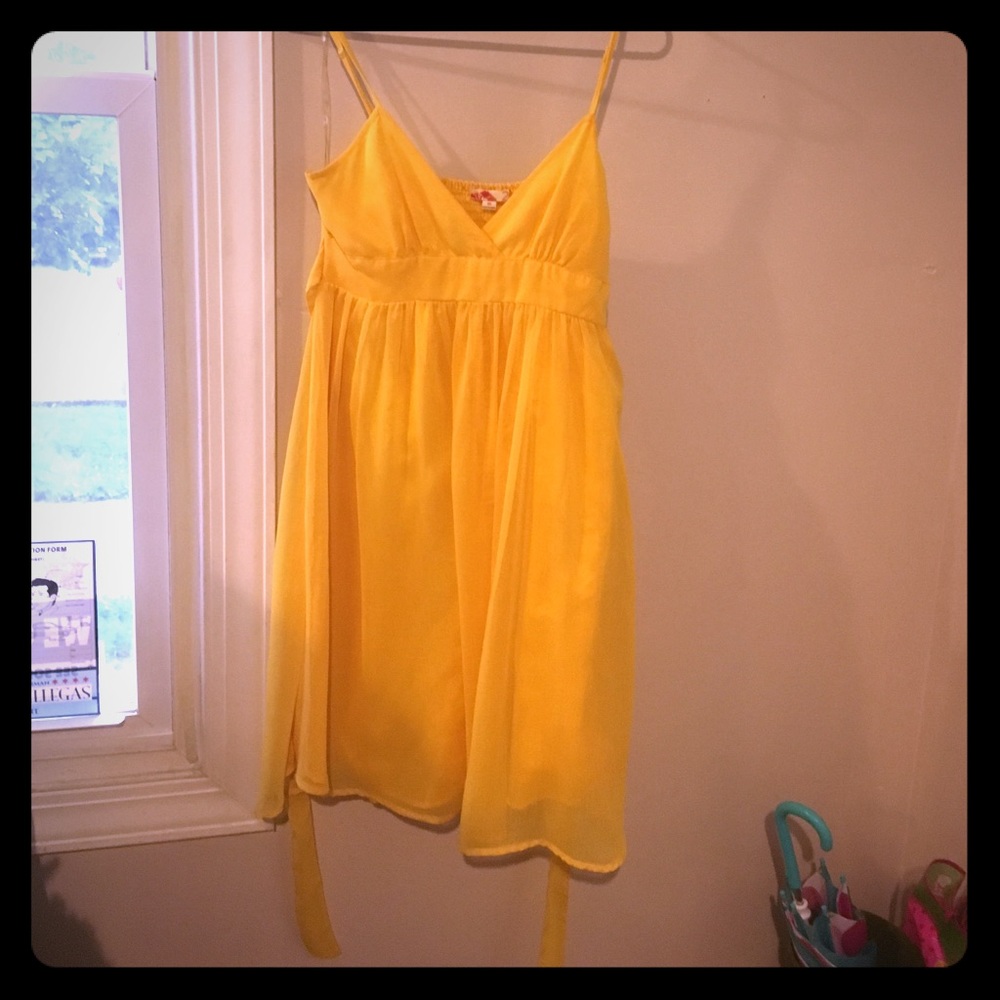 Yellow flows sundress