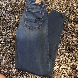 Midi rise skinny jeans size 0