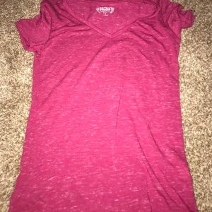 pink plain tee