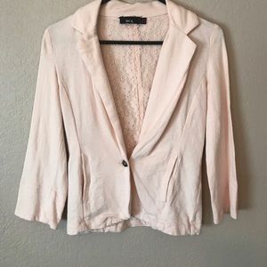 Pink Lace Blazer