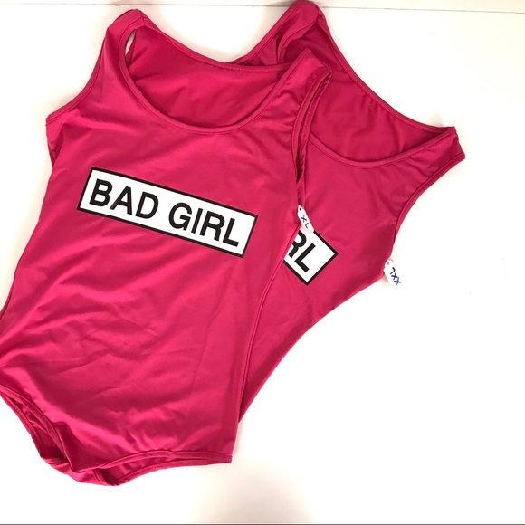 $15 BLOWOUT SALE•PLUS• Bad Girl Hot Pink Body suit - Picture 3 of 6