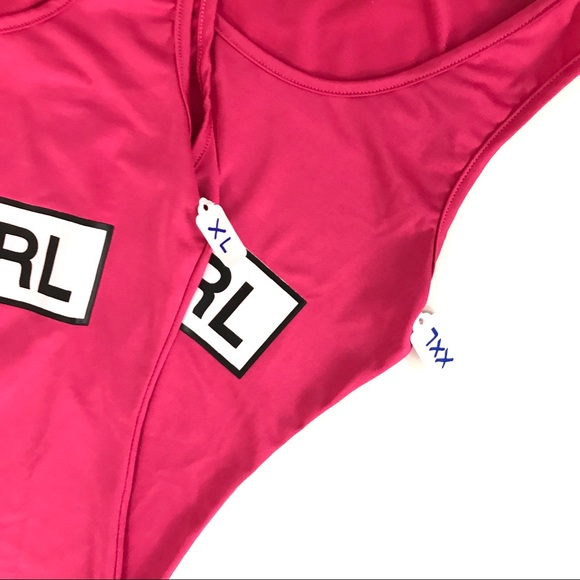 $15 BLOWOUT SALE•PLUS• Bad Girl Hot Pink Body suit - Picture 4 of 6