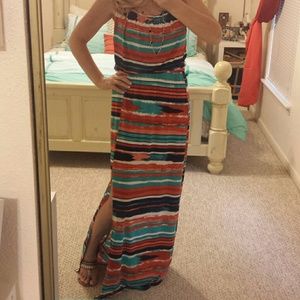 Maxi - dress Trixie sleeveless split hem