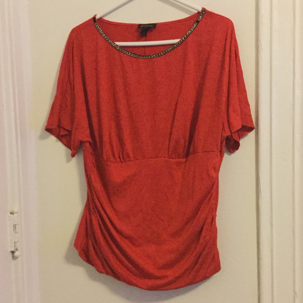 Red blouse
