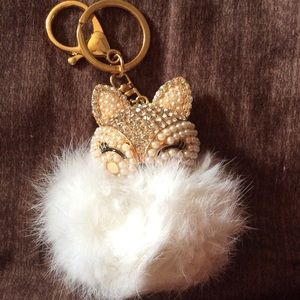 Beautiful fur key chain