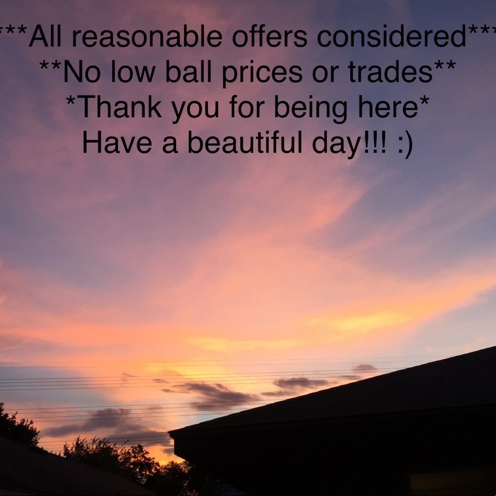 All reasonable offers considered.