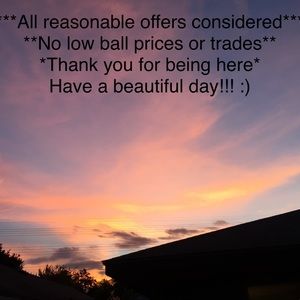 All reasonable offers considered.