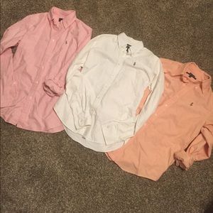 Three Ralph Lauren Oxfords