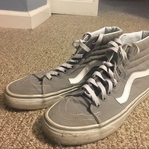 gray sk8-hi vans