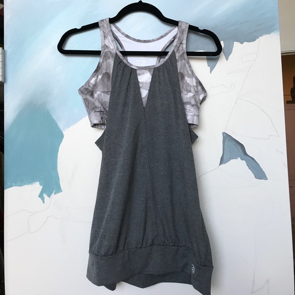 Combo sports bra/athletic tank