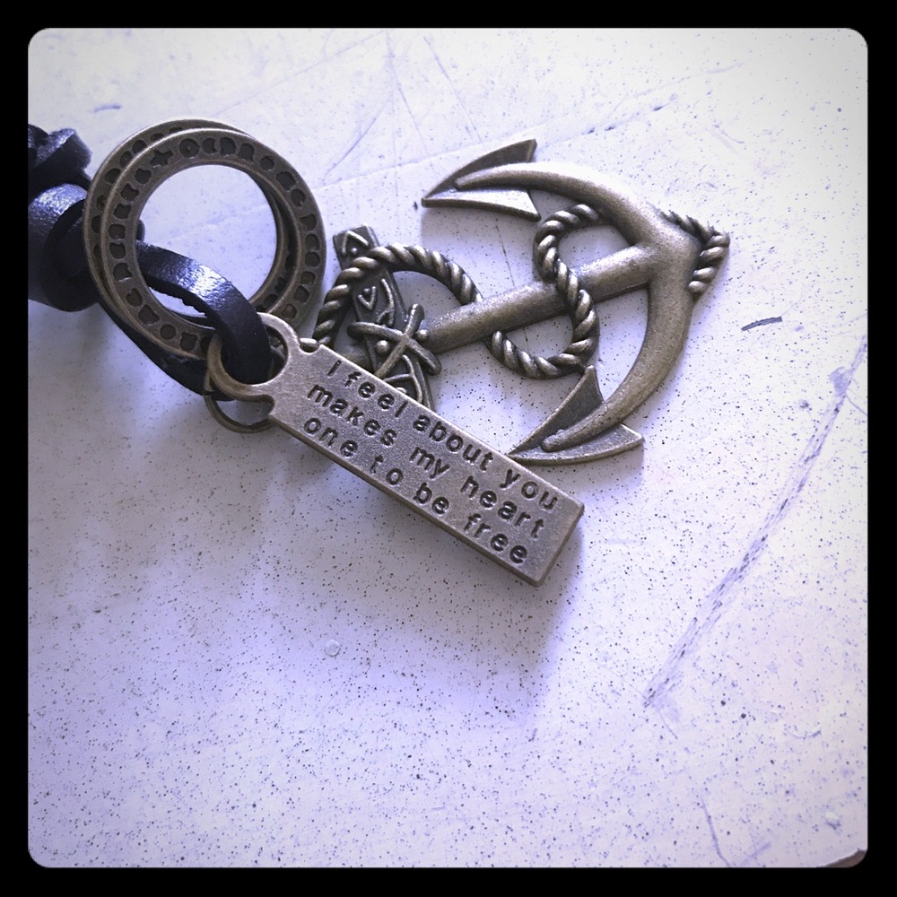 Men's/Women's Adjustable Leather Cord Necklace