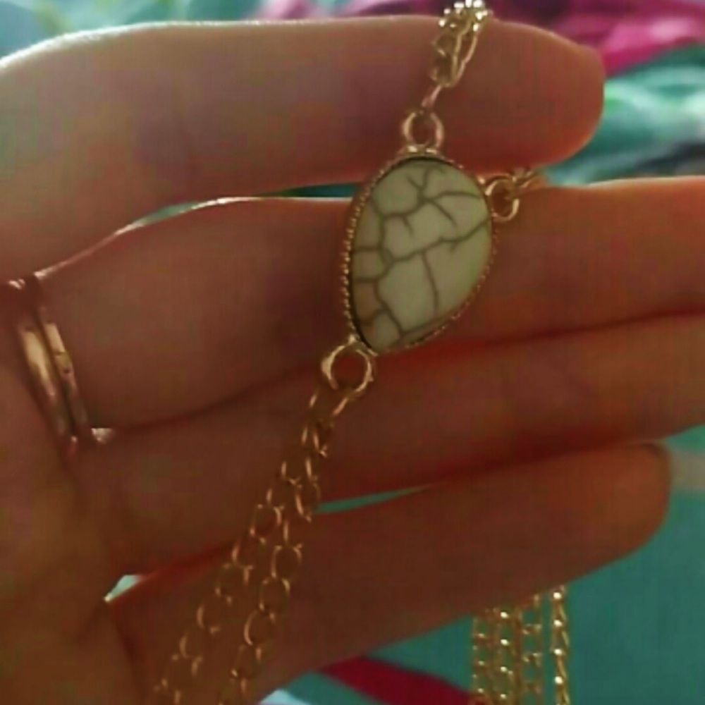 Triangle Stone Pendant Sexy Beach Bikini Chain NWT - Picture 5 of 8