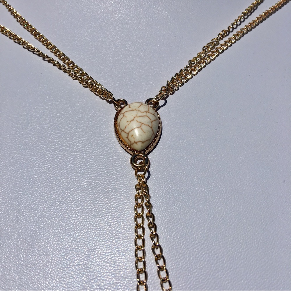 Triangle Stone Pendant Sexy Beach Bikini Chain NWT - Picture 7 of 8