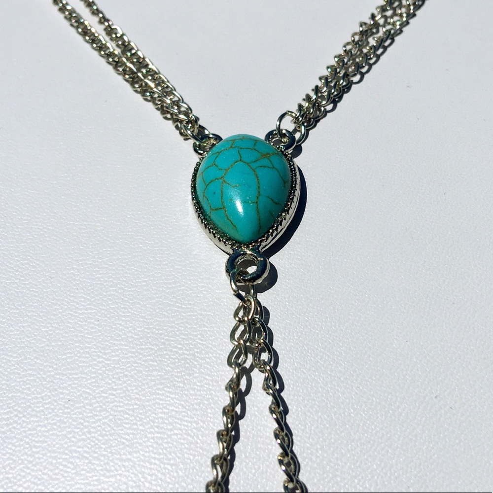 Triangle Stone Pendant Sexy Beach Bikini Chain NWT - Picture 8 of 8
