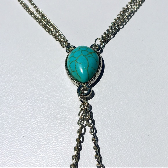 Triangle Stone Pendant Sexy Beach Bikini Chain NWT - Picture 8 of 8