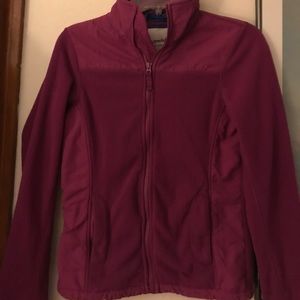 Purple fleece zip up
