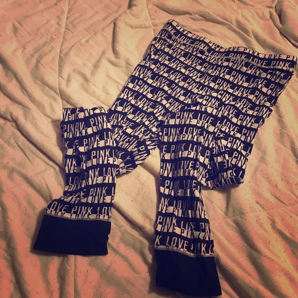 black and white PINK sleepwear (leggings)