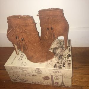 Pocahontas style heels.