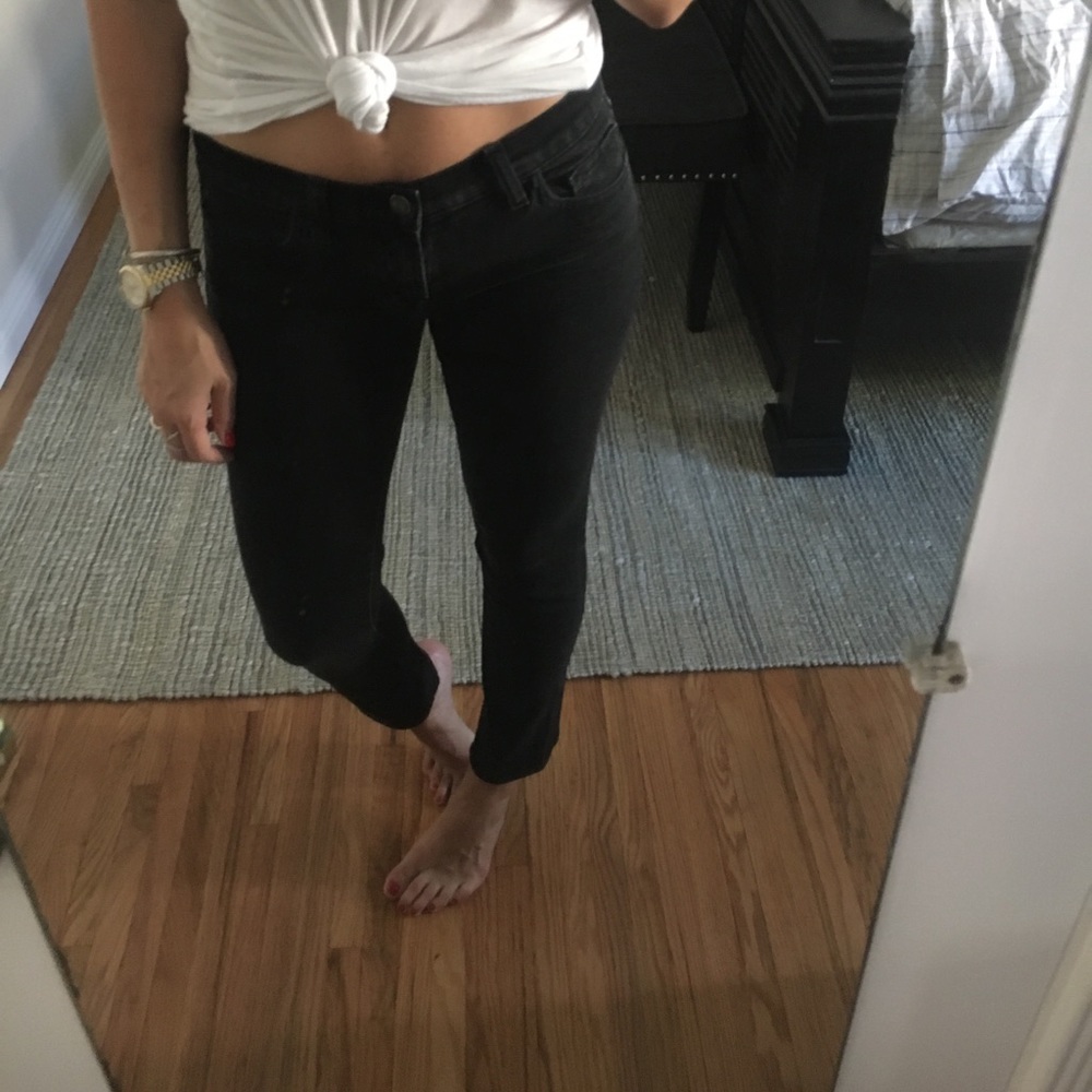 Faded Black Cropped J Brand