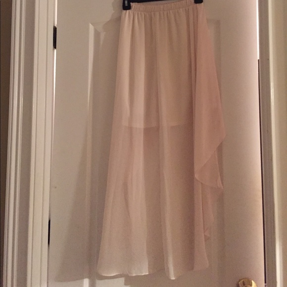 Ivory High-Low Skirt - Picture 2 of 2