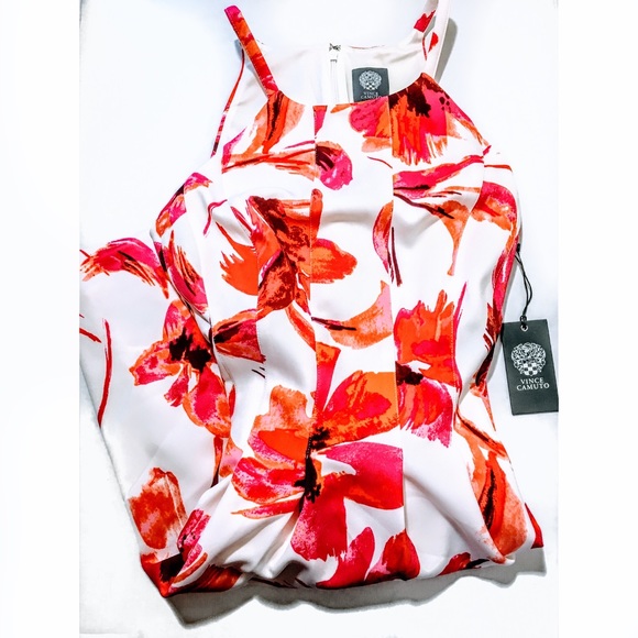 SOLD Vince Camuto Womens Halter Dress White Sz 14 - Picture 4 of 5