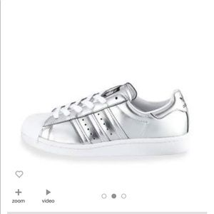 Superstar metallic adidas sneakers