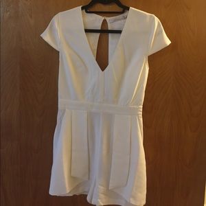 White "Lovers + Friends" Romper